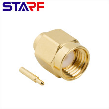 STARF SMA Straight Clamp Male connector for RG402 Semi-flexible Cable